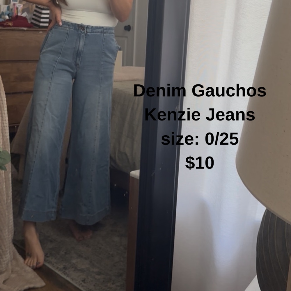 Kenzie Women's Classic Blue Wide Leg Jeans